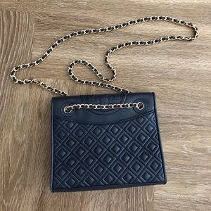 Tory Burch Convertible Shoulder Bag - Navy